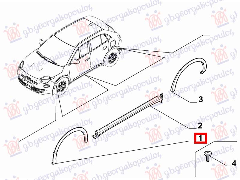ΠΛΑΣΤΙΚΗ ΚΟΥΡΜΠΑ ΕΜΠΡΟΣ ΦΤΕΡΟΥ (Γ) ΔΕΞ
