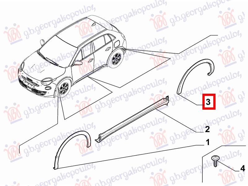 ΠΛΑΣΤΙΚΗ ΚΟΥΡΜΠΑ ΠΙΣΩ ΦΤΕΡΟΥ (Γ) ΑΡ