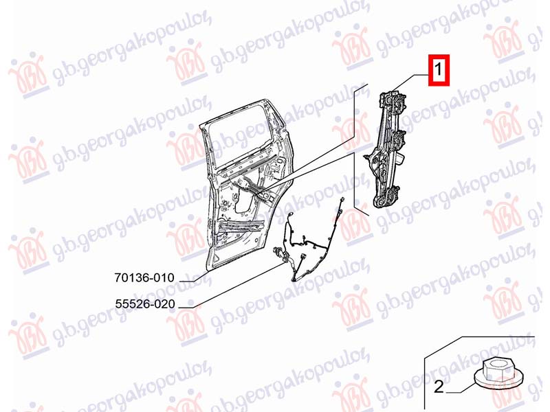 ΓΡΥΛΛΟΣ ΠΑΡΑΘΥΡΟΥ ΠΙΣΩ ΗΛΕΚΤΡΙΚΟΣ (Γ) ΑΡ