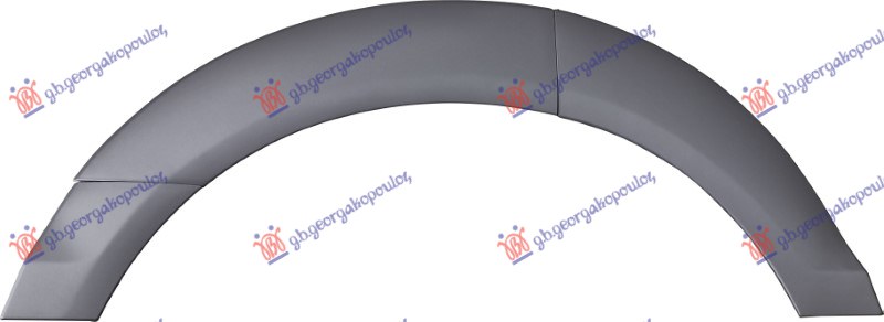 ΚΟΥΡΜΠΑ ΦΤΕΡΟΥ ΠΙΣΩ ΠΛΑΣΤΙΚΗ ΒΑΦΟΜΕΝΗ (OFFROAD) (2 ΤΕΜΑΧΙΑ) ΔΕΞ