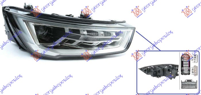 ΦΑΝΟΣ ΕΜΠΡΟΣ BI-XENON ΜΕ ΦΩΣ ΗΜΕΡΑΣ LED (S1) (HELLA) ΔΕΞ