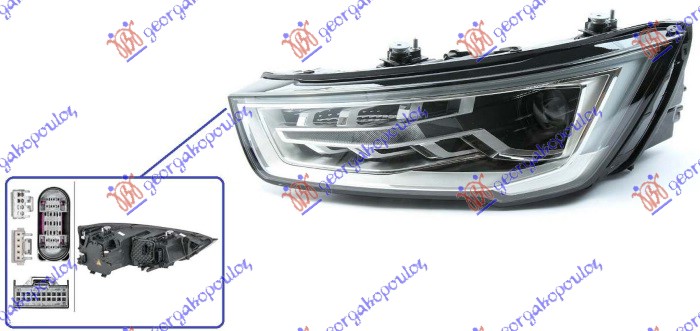 ΦΑΝΟΣ ΕΜΠΡΟΣ BI-XENON ΜΕ ΦΩΣ ΗΜΕΡΑΣ LED (S1) (HELLA) ΑΡ