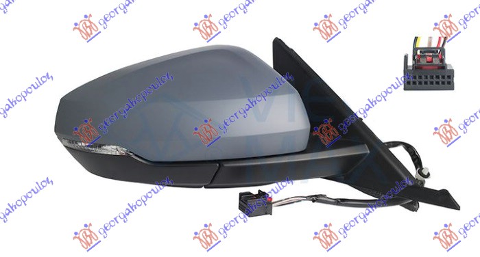 ΚΑΘΡΕΦΤΗΣ ΗΛΕΚΤΡΙΚΟΣ ΘΕΡΜΑΙΝΟΜΕΝΟΣ ΒΑΦΟΜΕΝΟΣ (ΜΕ ΦΛΑΣ) (Α ΠΟΙΟΤΗΤΑ) 6 PIN (CONVEX GLASS) ΔΕΞ