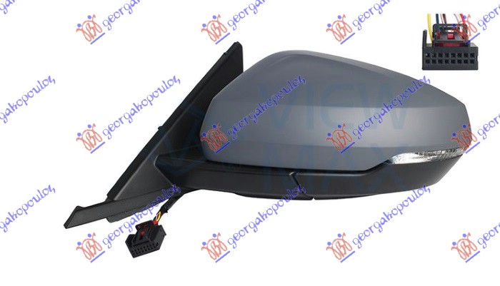 ΚΑΘΡΕΦΤΗΣ ΗΛΕΚΤΡΙΚΟΣ ΘΕΡΜΑΙΝΟΜΕΝΟΣ ΒΑΦΟΜΕΝΟΣ (ΜΕ ΦΛΑΣ) (Α ΠΟΙΟΤΗΤΑ) 6 PIN (ASPHERICAL GLASS) ΑΡ