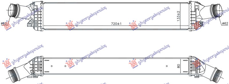 ΨΥΓΕΙΟ INTERCOOLER 3.0 TDI ΠΕΤΡΕΛΑΙΟ (720x133)