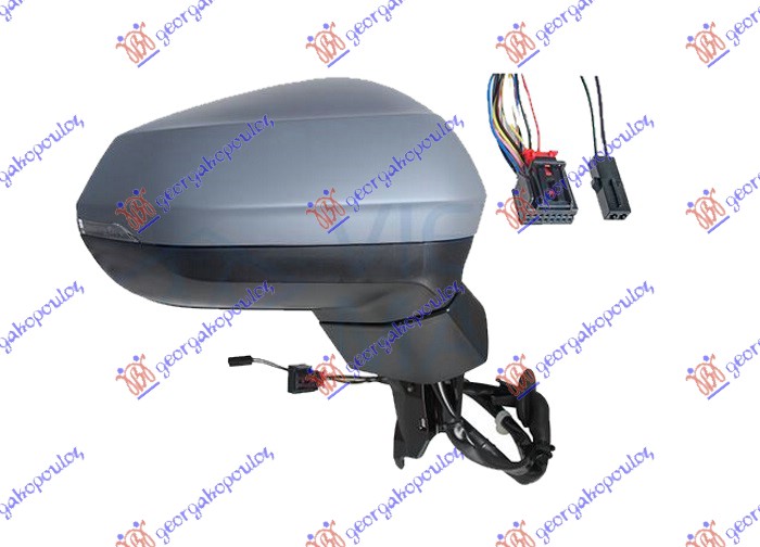 ΚΑΘΡΕΦΤΗΣ ΗΛΕΚΤ. ΘΕΡΜΑΙΝ. ΗΛ. ΑΝΑΚΛ. ΒΑΦΟΜ. (Μ/ΦΛΑΣ & ΑΥΤΟΜ. ΣΚΙΑΣΗ & SIDE ASSIST & ΜΝΗΜΗ) (Α ΠΟΙΟΤΗΤΑ) (CONVEX GLASS) ΔΕΞ