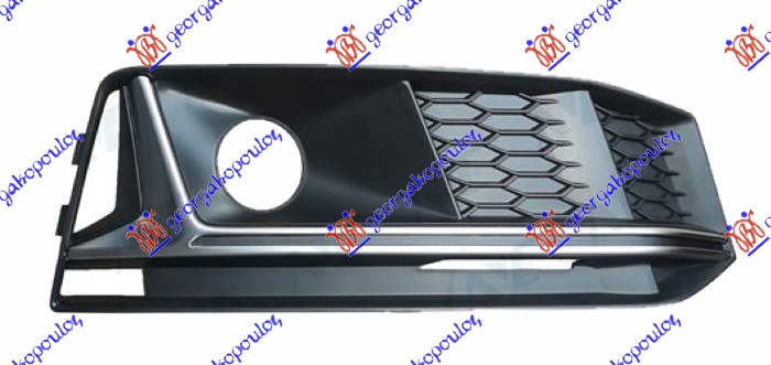 ΔΙΧΤΥ ΠΡΟΦΥΛΑΚΤΗΡΑ ΕΜΠΡΟΣ (ΜΕ ΤΡΥΠΑ ΓΙΑ ΑΙΣΘΗΤΗΡΑ) ΜΕ ΔΙΑΚΟΣΜΗΤΙΚΟ ΑΣΗΜΙ (S-LINE) ΔΕΞ