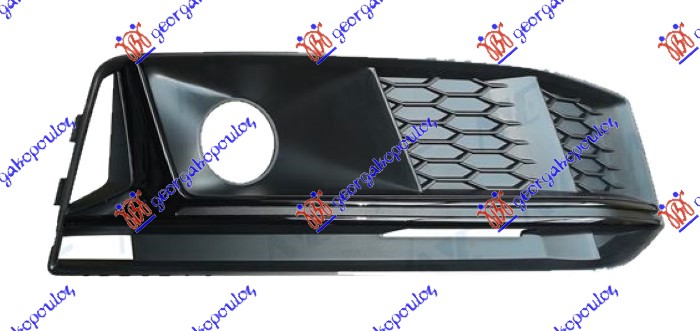 ΔΙΧΤΥ ΠΡΟΦΥΛΑΚΤΗΡΑ ΕΜΠΡΟΣ (ΜΕ ΤΡΥΠΑ ΓΙΑ ΑΙΘΗΤΗΡΑ) ΜΕ ΔΙΑΚΟΣΜΗΤΙΚΟ ΜΑΥΡΟ ΓΥΑΛΙΣΤΕΡΟ (S-LINE) ΔΕΞ