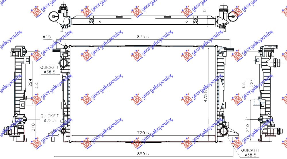 ΨΥΓΕΙΟ 2.9-3.0 TFSi ΒΕΝΖΙΝΗ ΑΥΤΟΜΑΤΟ - 3.0 TDi ΠΕΤΡΕΛΑΙΟ ΑΥΤΟΜΑΤΟ (720x470x32) ΠΑΡΟΧΕΣ ΔΙΑΓΩΝΙΑ (KOYO)