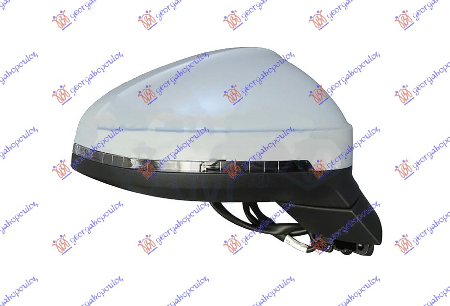 ΚΑΘΡΕΦΤΗΣ ΗΛΕΚΤΡΙΚΟΣ ΘΕΡΜΑΙΝΟΜΕΝΟΣ ΗΛΕΚΤΡΙΚΑ ΑΝΑΚΛΙΝΟΜΕΝΟΣ ΜΕ ΜΝΗΜΗ ΒΑΦΟΜΕΝΟΣ (ΜΕ ΦΛΑΣ) 15 PIN (Α ΠΟΙΟΤΗΤΑ) (ASPHERICAL GLASS) ΔΕΞ