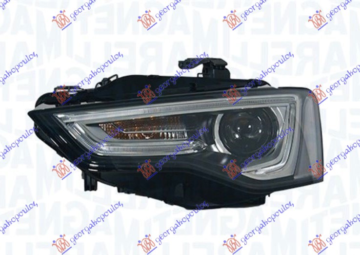 ΦΑΝΟΣ ΕΜΠΡΟΣ Bi-XENON ΜΑΥΡΟΣ (ΜΕ ΦΩΣ ΗΜΕΡΑΣ LED) (MARELLI) ΑΡ