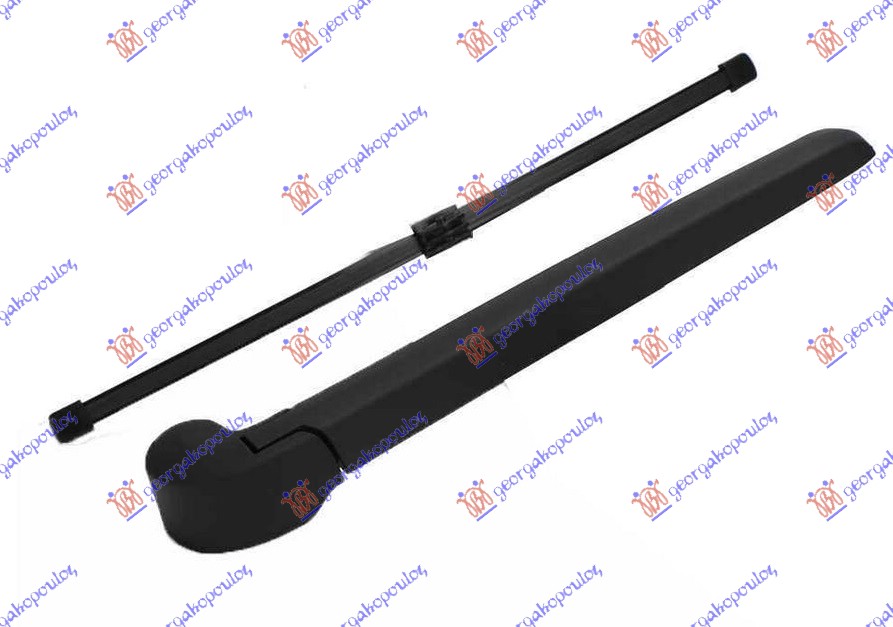 ΥΑΛΟΚΑΘΑΡΙΣΤΗΡΑΣ ΠΙΣΩ ΜΕ ΜΠΡΑΤΣΟ  345mm