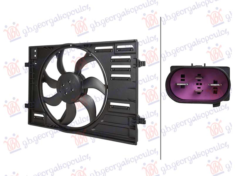 ΒΕΝΤΙΛΑΤΕΡ ΨΥΓΕΙΟΥ ΚΟΜΠΛΕ (457mm) (4PIN)