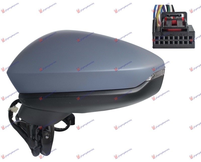 ΚΑΘΡΕΦΤΗΣ ΗΛΕΚΤΡΙΚΟΣ ΘΕΡΜΑΙΝΟΜΕΝΟΣ ΗΛΕΚΤΡΙΚΑ ΑΝΑΚΛΙΝΟΜΕΝΟΣ ΒΑΦΟΜΕΝΟΣ (ΜΕ ΦΛΑΣ LED) (10PΙΝ) (Α ΠΟΙΟΤΗΤΑ) (ASPHERICAL GLASS) ΑΡ