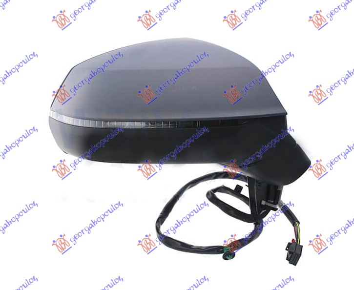 ΚΑΘΡΕΦΤΗΣ ΗΛΕΚΤΡΙΚΟΣ ΘΕΡΜΑΙΝΟΜΕΝΟΣ ΒΑΦΟΜΕΝΟΣ (ΜΕ ΦΛΑΣ) (8 PIN) (Α ΠΟΙΟΤΗΤΑ) (CONVEX GLASS) ΔΕΞ