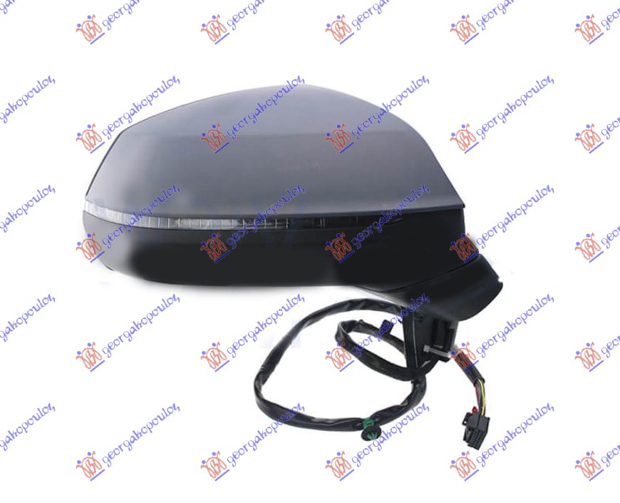 ΚΑΘΡΕΦΤΗΣ ΗΛΕΚΤ. ΘΕΡΜΑΙΝ. ΗΛ. ΑΝΑΚΛ. ΒΑΦΟΜ. (ΜΕ ΦΛΑΣ & ΜΝΗΜΗ) (LANE ASSIST) (15 PIN) (Α ΠΟΙΟΤΗΤΑ) (CONVEX GLASS) ΔΕΞ