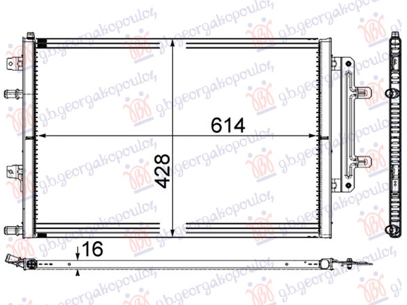 ΨΥΓΕΙΟ ΒΟΗΘΗΤΙΚΟ 3.0-4.0 TFSi ΒΕΝΖΙΝΗ (615x430x16) (MAHLE BEHR)