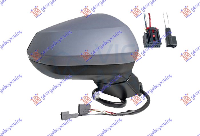 ΚΑΘΡΕΦΤΗΣ ΗΛΕΚΤΡΙΚΟΣ ΘΕΡΜΑΙΝΟΜΕΝΟΣ ΒΑΦΟΜΕΝΟΣ (ΜΕ ΦΛΑΣ & SIDE ASSIST) (Α ΠΟΙΟΤΗΤΑ) (CONVEX GLASS) ΔΕΞ