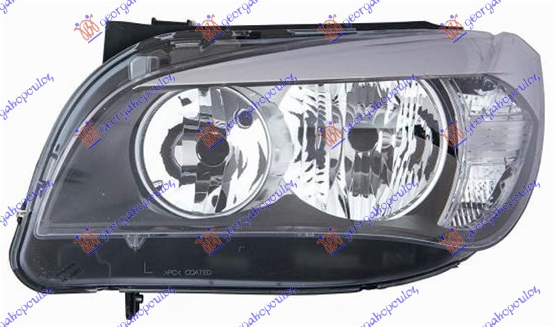 ΦΑΝΟΣ ΕΜΠΡΟΣ ΗΛΕΚΤΡΙΚΟΣ ΜΑΥΡΟΣ (H7/H7) (Ε) (DEPO) ΑΡ