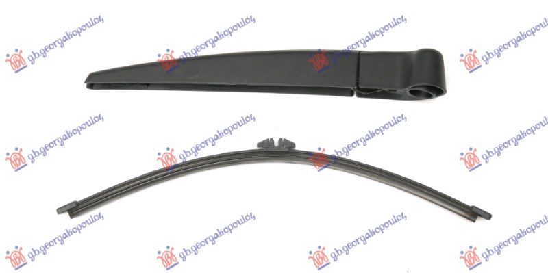 ΥΑΛΟΚΑΘΑΡΙΣΤΗΡΑΣ ΠΙΣΩ  ΜΕ ΜΠΡΑΤΣΟ 365mm