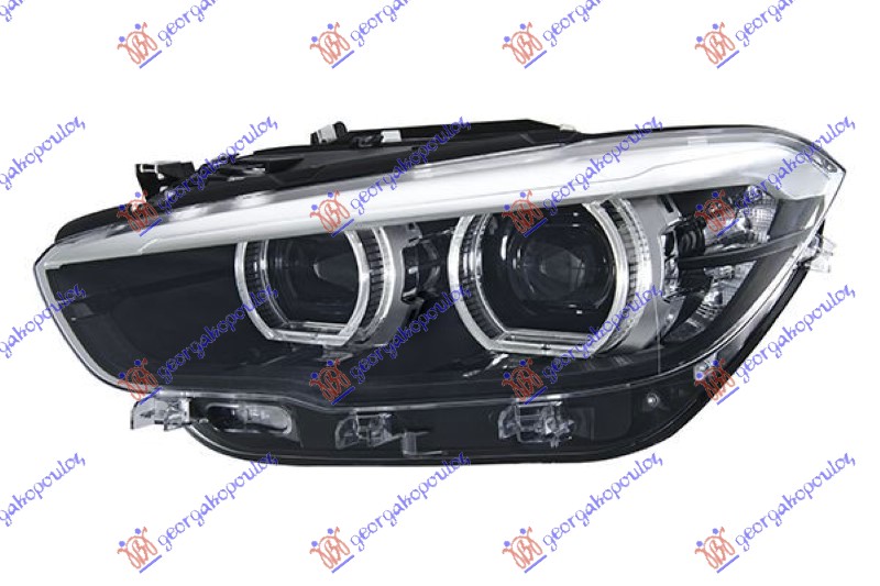 ΦΑΝΟΣ ΕΜΠΡΟΣ FULL LED ΕΞΥΠΝΟ ΜΑΥΡΟ (HELLA) ΑΡ