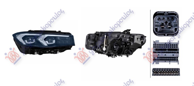 ΦΑΝΟΣ ΕΜΠΡΟΣ FULL LED ΜΑΥΡΟ (HELLA) ΔΕΞ