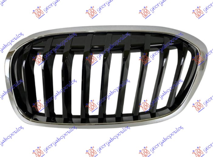 ΚΑΡΔΙΑ ΜΑΣΚΑΣ (ΧΡΩΜΙΟ/ΜΑΥΡΗ ΓΥΑΛΙΣΤΕΡΗ) (SPORT LINE/M-SPORT) ΑΡ