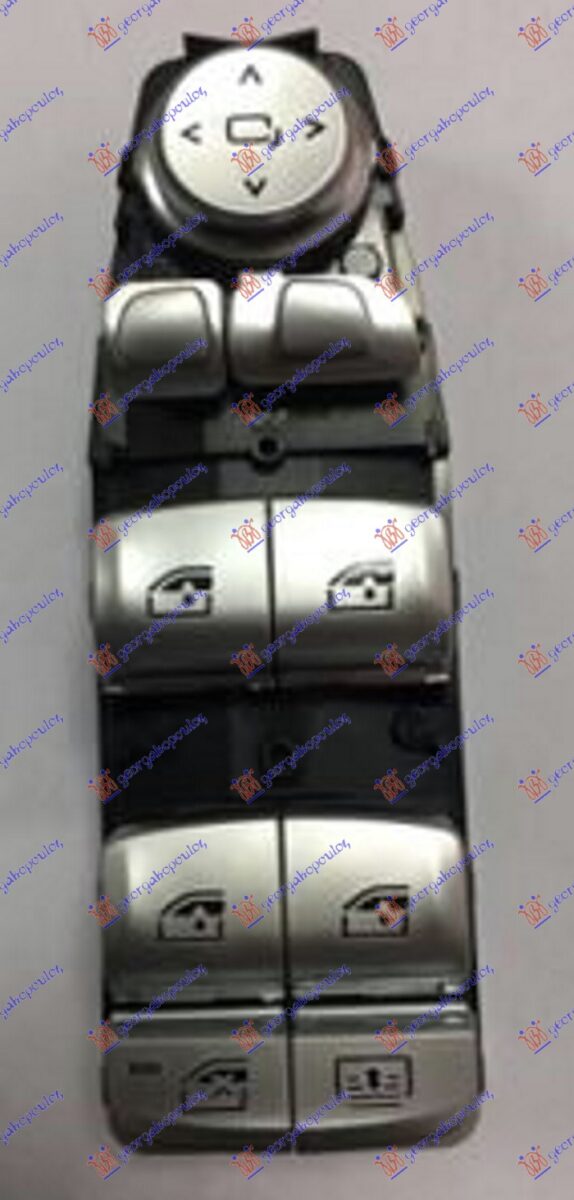 ΔΙΑΚΟΠΤΗΣ ΠΑΡΑΘΥΡΟΥ /ΚΑΘΡΕΦΤΩΝ ΕΜΠΡΟΣ ΜΕ ΑΝΑΚΛΙΣΗ (Ασημί μπουτόν) (Τετραπλός) (8pin) ΑΡ