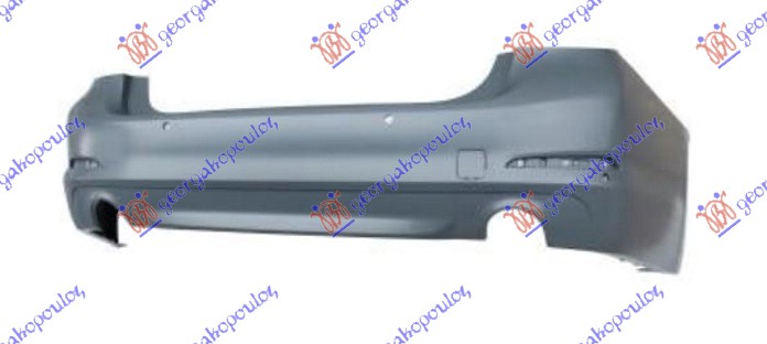 ΠΡΟΦΥΛΑΚΤΗΡΑΣ ΠΙΣΩ ΒΑΦΟΜΕΝΟΣ SEDAN (BASE LINE) (2 ΜΟΝΕΣ ΣΤΡΟΓΓΥΛΕΣ ΕΞΑΤΜΙΣΕΙΣ) (ΜΕ 4 PDC)