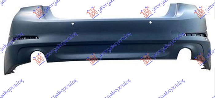 ΠΡΟΦΥΛΑΚΤΗΡΑΣ ΠΙΣΩ ΒΑΦΟΜΕΝΟΣ SEDAN (BASE LINE) (2 ΜΟΝΕΣ ΣΤΡΟΓΓΥΛΕΣ ΕΞΑΤΜΙΣΕΙΣ) (ΜΕ 6 PDC)