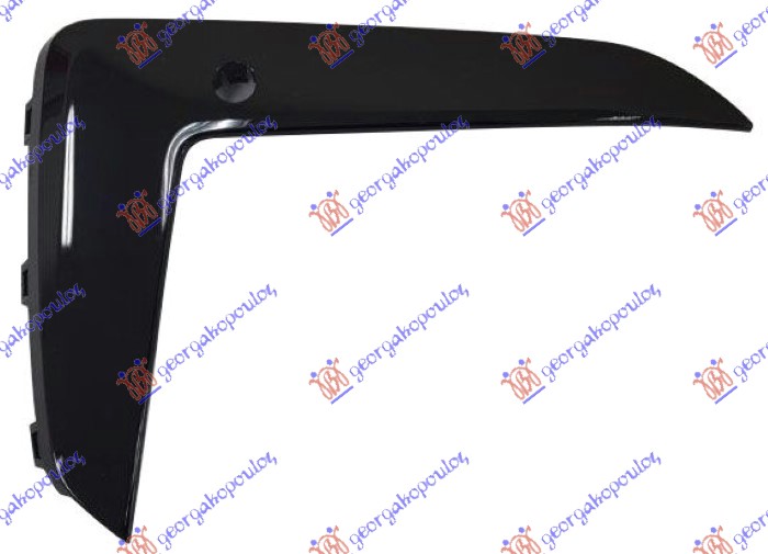 ΔΙΑΚΟΣΜΗΤΙΚΟ ΔΙΧΤΥΟΥ ΠΡΟΦΥΛΑΚΤΗΡΑ ΕΜΠΡΟΣ ΑΝΩ ΜΑΥΡΟ ΓΥΑΛΙΣΤΕΡΟ (ΜΕ PDS) (M-SPORT) ΔΕΞ