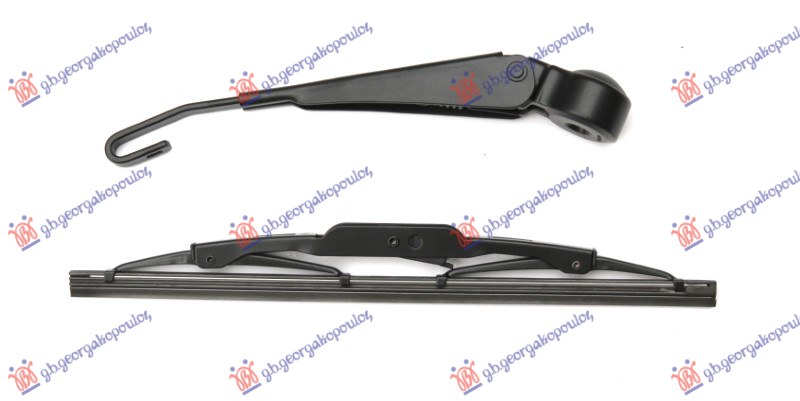 ΥΑΛΟΚΑΘΑΡΙΣΤΗΡΑΣ ΠΙΣΩ ΜΕ ΜΠΡΑΤΣΟ  (ΜΕΤΑΛΛΙΚΟ) 250mm