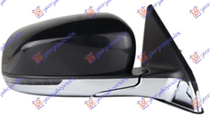 ΚΑΘΡΕΦΤΗΣ ΗΛΕΚΤΡΙΚΟΣ ΘΕΡΜΑΙΝΟΜΕΝΟΣ ΒΑΦΟΜΕΝΟΣ (ΜΕ ΦΛΑΣ) ΧΡΩΜΙΟ ΒΑΣΗ (CONVEX GLASS) ΔΕΞ