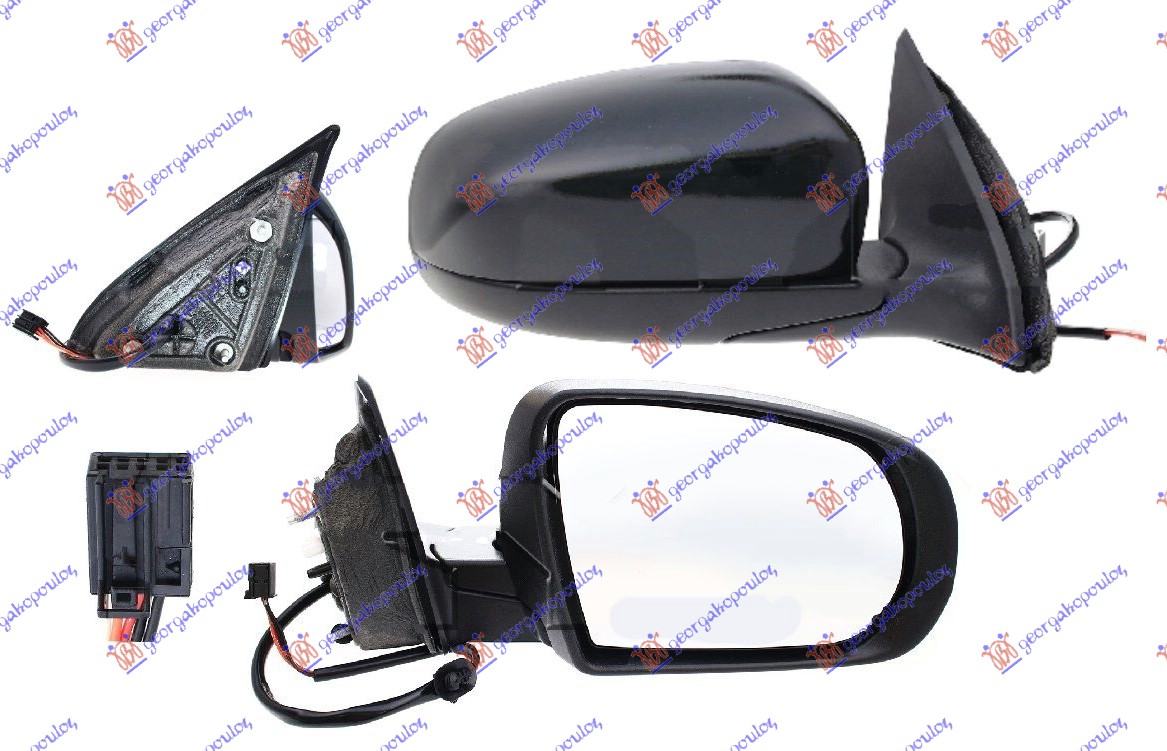 ΚΑΘΡΕΦΤΗΣ ΗΛΕΚΤΡΙΚΟΣ ΘΕΡΜΑΙΝΟΜΕΝΟΣ ΒΑΦΟΜΕΝΟΣ (ΜΑΚΡΥΑ ΝΤΙΖΑ) (Α ΠΟΙΟΤΗΤΑ) (CONVEX GLASS) ΔΕΞ