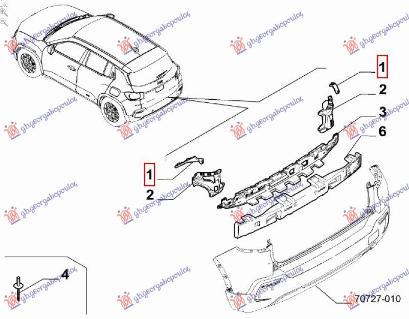ΒΑΣΗ ΠΡΟΦΥΛΑΚΤΗΡΑ ΠΙΣΩ ΠΛΑΙΝΗ ΑΝΩ ΠΛΑΣΤΙΚΗ (Γ) ΑΡ