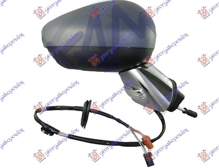 ΚΑΘΡΕΦΤΗΣ ΗΛΕΚΤΡΙΚΟΣ ΘΕΡΜΑΙΝΟΜΕΝΟΣ ΗΛΕΚΤΡΙΚΑ ΑΝΑΚΛΙΝΟΜΕΝΟΣ ΒΑΦΟΜΕΝΟΣ (ΜΕ ΦΛΑΣ) (ΧΡΩΜΙΟ ΒΑΣΗ & ΑΙΣΘΗΤΗΡΑ) (CONVEX GLASS) ΔΕΞ