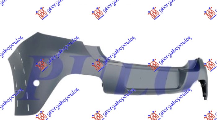 ΠΡΟΦΥΛΑΚΤΗΡΑΣ ΠΙΣΩ ΒΑΦΟΜΕΝΟΣ (ΜΕ ΤΡΥΠΕΣ ΓΙΑ ΠΛΑΣΤΙΚΗ ΚΟΥΡΜΠΑ) (ΜΕ 2 PDC)