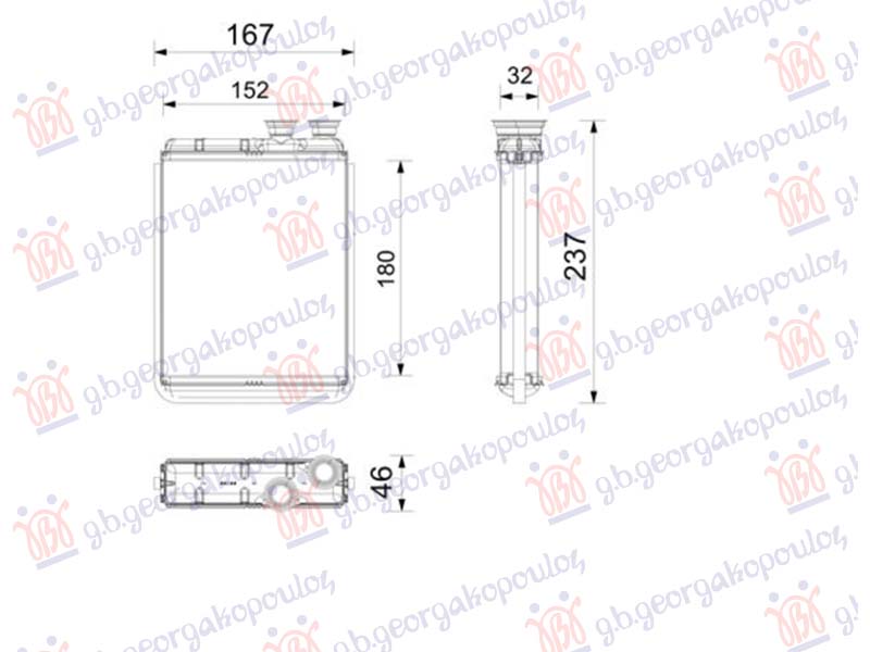 ΨΥΓΕΙΟ ΚΑΛΟΡΙΦΕΡ ΒΕΝΖΙΝΗ/ΠΕΤΡΕΛΑΙΟ (180x152) (MAHLE BEHR PREMIUM LINE)