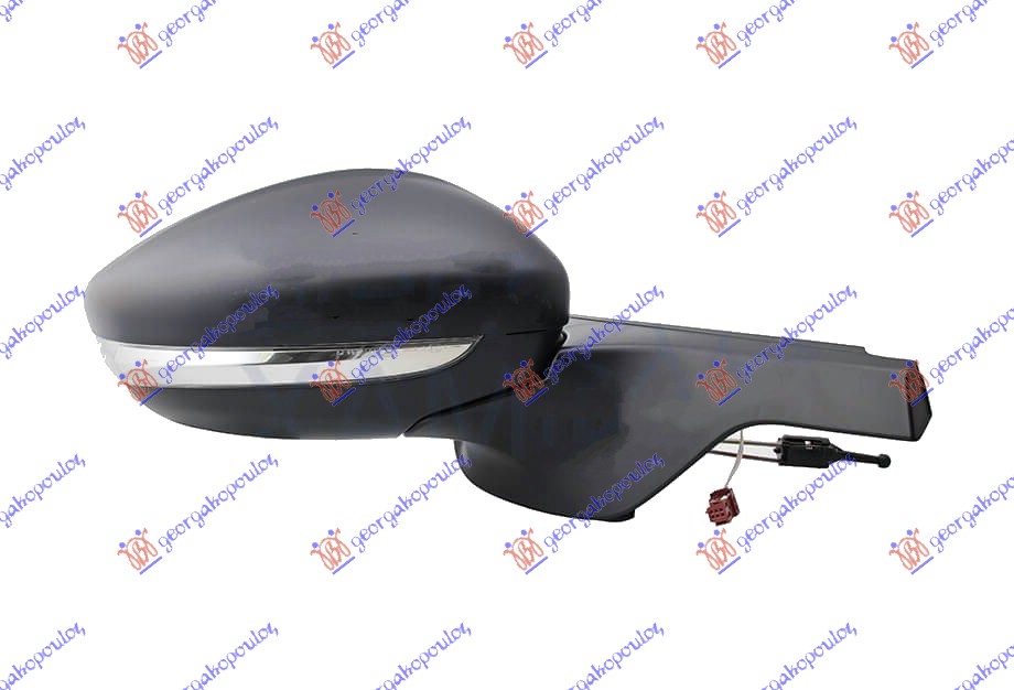 ΚΑΘΡΕΦΤΗΣ ΜΗΧΑΝΙΚΟΣ (ΜΕ ΦΛΑΣ & ΑΙΣΘΗΤΗΡΑ) (4pin) -2018 (CONVEX GLASS) ΔΕΞ