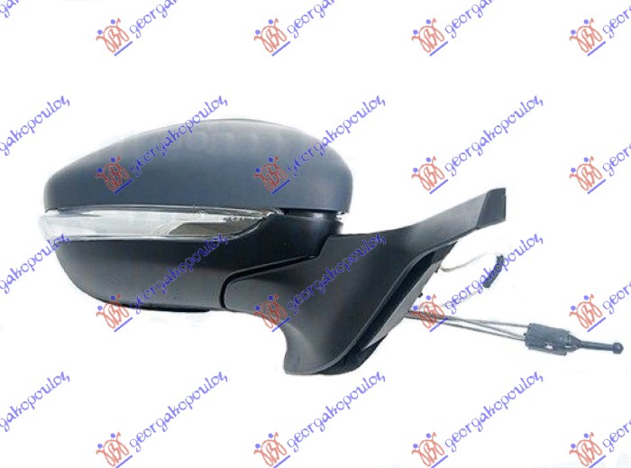 ΚΑΘΡΕΦΤΗΣ ΜΗΧΑΝΙΚΟΣ ΒΑΦΟΜΕΝΟΣ (ΜΕ ΦΛΑΣ & ΑΙΣΘΗΤΗΡΑ) (2pin+2pin) 2018- (CONVEX GLASS) ΔΕΞ