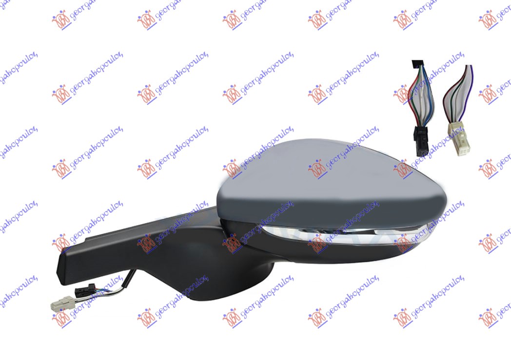 ΚΑΘΡΕΦΤΗΣ ΗΛΕΚΤΡΙΚΟΣ ΘΕΡΜΑΙΝΟΜΕΝΟΣ ΗΛΕΚΤΡΙΚΑ ΑΝΑΚΛΙΝΟΜΕΝΟΣ ΒΑΦΟΜΕΝΟΣ (ΜΕ ΦΛΑΣ) (6 PIN+2 PIN) -2018 (Α ΠΟΙΟΤΗΤΑ) (CONVEX GLASS) ΑΡ