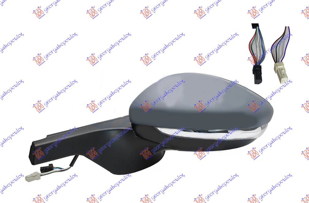 ΚΑΘΡΕΦΤΗΣ ΗΛΕΚΤΡΙΚΟΣ ΘΕΡΜΑΙΝΟΜΕΝΟΣ ΗΛΕΚΤΡΙΚΑ ΑΝΑΚΛΙΝΟΜΕΝΟΣ ΒΑΦΟΜΕΝΟΣ (ΜΕ ΦΛΑΣ & BLIS) (6+4 PIN) -2018 (CONVEX GLASS) ΑΡ