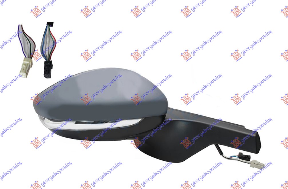 ΚΑΘΡΕΦΤΗΣ ΗΛΕΚΤ. ΘΕΡΜΑΙΝ. ΗΛΕΚΤ. ΑΝΑΚΛΙΝ. ΒΑΦΟΜ. (ΜΕ ΦΛΑΣ & ΑΙΣΘ. & BLIS) (6pin+6pin) -18 (Α ΠΟΙΟΤΗΤΑ) (CONVEX GLASS) ΔΕΞ