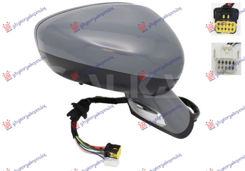 ΚΑΘΡΕΦΤΗΣ ΗΛΕΚ. ΘΕΡΜ. ΗΛ. ΑΝΑΚ. ΒΑΦ. ΜΕ ΜΝΗΜΗ (ΜΕ ΦΛΑΣ & ΦΩΣ ΑΣΦ. & ΑΙΣΘ.) (CONVEX GLASS) ΔΕΞ