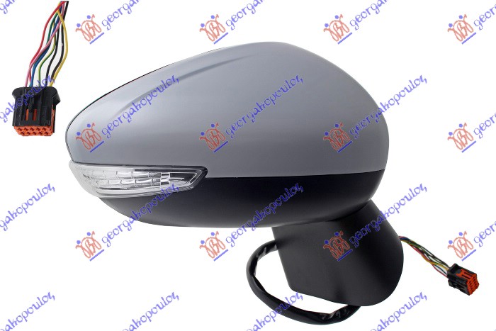 ΚΑΘΡΕΦΤΗΣ ΗΛΕΚΤΡΙΚΟΣ ΘΕΡΜΑΙΝΟΜΕΝΟΣ ΒΑΦΟΜΕΝΟΣ (ΜΕ ΦΛΑΣ & ΑΙΣΘΗΤΗΡΑ) 8 PIN (Α ΠΟΙΟΤΗΤΑ) (CONVEX GLASS) ΔΕΞ