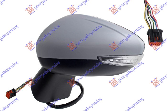 ΚΑΘΡΕΦΤΗΣ ΗΛΕΚΤΡΙΚΟΣ ΘΕΡΜΑΙΝΟΜΕΝΟΣ ΒΑΦΟΜΕΝΟΣ (ΜΕ ΦΛΑΣ) 6 PIN (Α ΠΟΙΟΤΗΤΑ) (CONVEX GLASS) ΑΡ