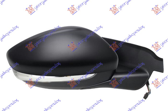 ΚΑΘΡΕΦΤΗΣ ΗΛΕΚΤΡΙΚΟΣ ΘΕΡΜΑΙΝΟΜΕΝΟΣ ΗΛΕΚΤΡΙΚΑ ΑΝΑΚΛΙΝΟΜΕΝΟΣ ΒΑΦΟΜΕΝΟΣ (ΜΕ ΦΛΑΣ & ΑΙΣΘΗΤΗΡΑ) (CONVEX GLASS) ΔΕΞ