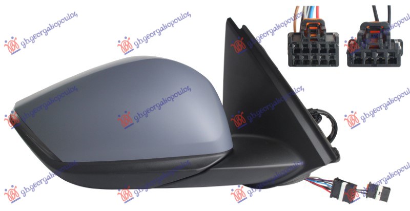 ΚΑΘΡΕΦΤΗΣ ΗΛΕΚΤΡΙΚΟΣ ΘΕΡΜΑΙΝΟΜΕΝΟΣ ΒΑΦΟΜΕΝΟΣ (ΜΕ ΦΛΑΣ & ΑΙΣΘΗΤΗΡΑ) (6+2 PIN) (Α ΠΟΙΟΤΗΤΑ) (CONVEX GLASS) ΔΕΞ