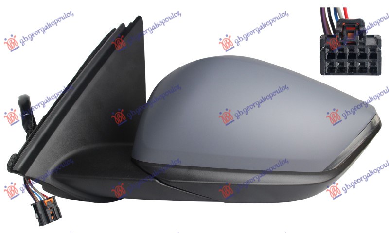 ΚΑΘΡΕΦΤΗΣ ΗΛΕΚΤΡΙΚΟΣ ΘΕΡΜΑΙΝΟΜΕΝΟΣ ΒΑΦΟΜΕΝΟΣ (ΜΕ ΦΛΑΣ) (6 PIN) (Α ΠΟΙΟΤΗΤΑ) (CONVEX GLASS) ΑΡ