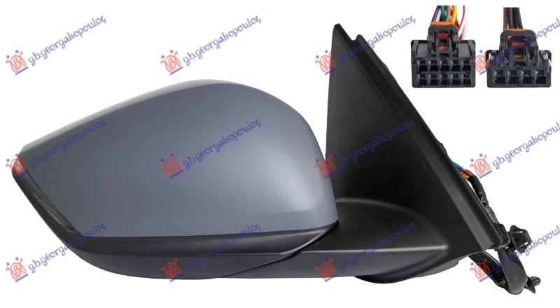 ΚΑΘΡΕΦΤΗΣ ΗΛΕΚΤ. ΘΕΡΜ. ΗΛ.ΑΝΑΚΛ. ΒΑΦΟΜ. (ΜΕ ΦΛΑΣ & ΦΩΣ ΑΣΦ. & ΑΙΣΘ.) (10H10P+4H2P) (Α ΠΟΙΟΤΗΤΑ) (CONVEX GLASS) ΔΕΞ